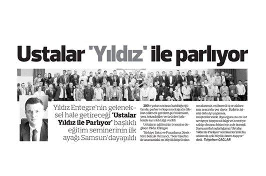 ustalar yıldız ile parlıyor!